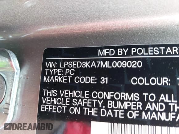 ✅ 2021 Polestar 2 Launch Edition • VIN: LPSED3KA7ML009020 • Лот: 42300549. Опубликован ранее на IAAI с пробегом 30 914 миль. Бесплатный доступ к архиву аукционных продаж из США и подробный отчёт об истории автомобиля на DreamBid. Изображение 9.