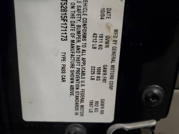 2005 Chevrolet Malibu LS with VIN 1G1ZT52815F171173, listed as a Copart auction lot 38190094 with 324,366 mi miles and Salvage title. Bid and sale history available at DreamBid. Image 12.