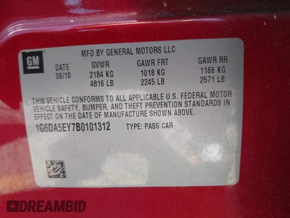 ✅ 2011 Cadillac CTS • VIN: 1G6DA5EY7B0101312 • Lot: 42314902. Wystawiony na IAAI z przebiegiem 121 400 mil. Bezpłatny archiwum sprzedaży aukcyjnych z USA i szczegółowy raport historii pojazdu na DreamBid. Zdjęcie 9.