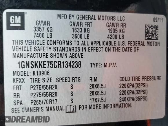 ✅ 2012 Chevrolet Suburban LTZ • VIN: 1GNSKKE75CR134238 • Lot: 76794904. Wystawiony na Copart z przebiegiem 167 508 mil. Bezpłatny archiwum sprzedaży aukcyjnych z USA i szczegółowy raport historii pojazdu na DreamBid. Zdjęcie 15.