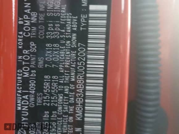 2024 Hyundai Kona SEL with VIN KM8HB3AB8RU052007, listed as a Copart auction lot 73996204 with 1,803 mi miles and Non repairable. Bid and sale history available at DreamBid. Image 13.