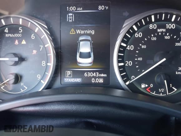 ✅ 2021 Infiniti Q50 Luxe • VIN: JN1EV7BP8MM705608 • Lot: 43530219. Listed on IAAI with 63,043 mi. Free auction sales archive from the USA and detailed vehicle history report at DreamBid. Image 7.