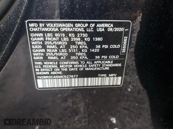 ✅ 2021 Volkswagen Atlas SEL • VIN: 1V2BR2CA5MC527677 • Lot: 81161915. Wystawiony na Copart z przebiegiem 83 270 mil. Bezpłatny archiwum sprzedaży aukcyjnych z USA i szczegółowy raport historii pojazdu na DreamBid. Zdjęcie 13.