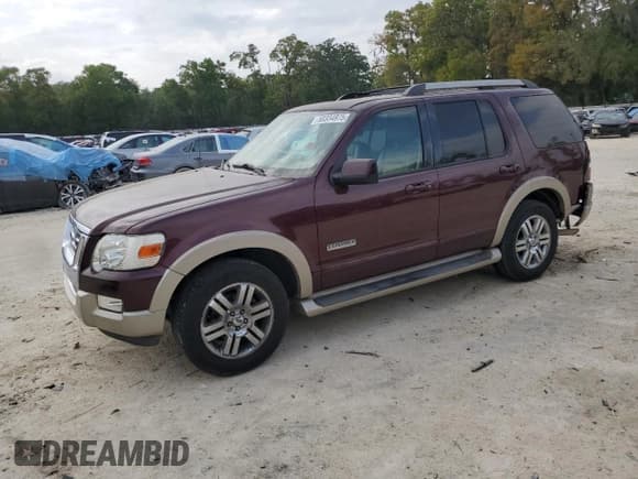 ✅ 2006 Ford Explorer Eddie Bauer • VIN: 1FMEU64866UA08498 • Лот: 50334975. Опубликован ранее на Copart с пробегом 186 415 миль. Бесплатный доступ к архиву аукционных продаж из США и подробный отчёт об истории автомобиля на DreamBid. Изображение 1.