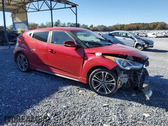 ✅ 2016 Hyundai Veloster Turbo • VIN: KMHTC6AE7GU300361 • Lot: 84120864. Listed on Copart with 78,551 mi. Free auction sales archive from the USA and detailed vehicle history report at DreamBid. Image 4.