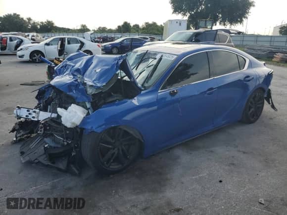 2024 Lexus IS 300 z VIN JTHCA1D28R5129274, wystawiony jako Copart lot #58954925 z przebiegiem 23 126 mil mil oraz Nie do naprawy • Non repairable. Historia ofert i sprzedaży dostępna na DreamBid. Obrazek 1.