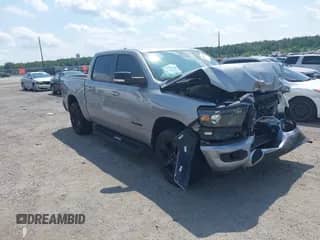 2022 Ram 1500 Big Horn with VIN 1C6RRFFG7NN401311, listed as a IAAI auction lot 42803692 with 72,150 mi miles and . Bid and sale history available at DreamBid. Image 1.