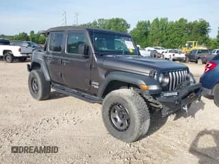 ✅ 2021 Jeep Wrangler Unlimited Sport S • VIN: 1C4HJXDNXMW610618 • Lot: 41127373. Listed on IAAI with 60,264 mi. Free auction sales archive from the USA and detailed vehicle history report at DreamBid. Image 1.
