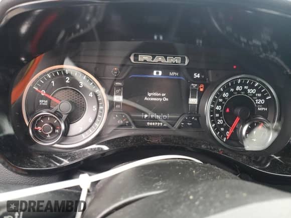 2022 Ram 1500 Lone Star with VIN 1C6SRFFT5NN284651, listed as a Copart auction lot 49073525 with 44,723 mi miles and Salvage title. Bid and sale history available at DreamBid. Image 9.