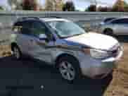 2015 Subaru Forester Premium with VIN JF2SJADC9FH477313, listed as a Copart auction lot 90075575 with 56,073 mi miles and Salvage title. Bid and sale history available at DreamBid. Image 4.