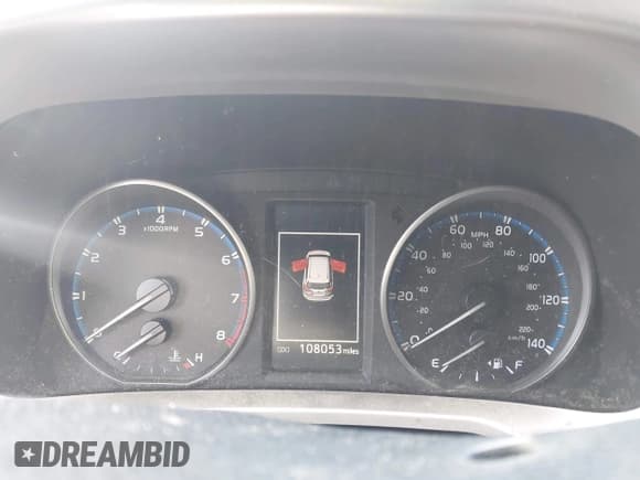 ✅ 2018 Toyota RAV4 LE • VIN: JTMBFREV8JJ729942 • Lot: 43557394. Listed on IAAI with 108,053 mi. Free auction sales archive from the USA and detailed vehicle history report at DreamBid. Image 7.