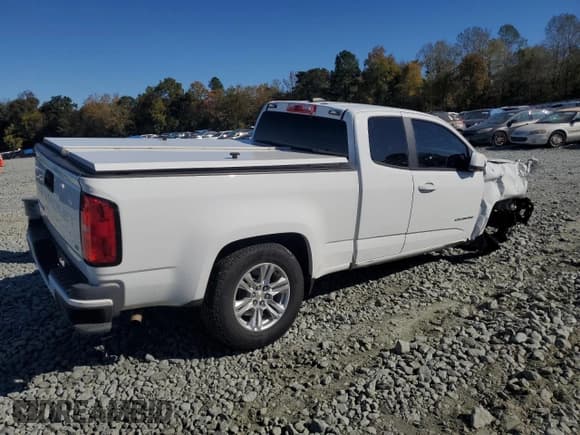 ✅ 2021 Chevrolet Colorado 2WD LT • VIN: 1GCHSCEA6M1240475 • Lot: 82597225. Listed on Copart with 58,788 mi. Free auction sales archive from the USA and detailed vehicle history report at DreamBid. Image 3.