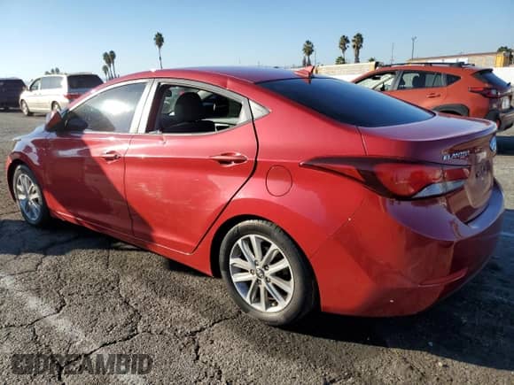 2014 Hyundai Elantra SE z VIN KMHDH4AE6EU167082, wystawiony jako Copart lot #91075365 z przebiegiem Nie podano mil oraz Szkoda całkowita • Salvage title. Historia ofert i sprzedaży dostępna na DreamBid. Obrazek 2.