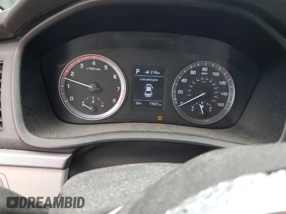 2018 Hyundai Sonata SE with VIN 5NPE24AF4JH710291, listed as a Copart auction lot 90402975 with 77,831 mi miles and Salvage title. Bid and sale history available at DreamBid. Image 9.