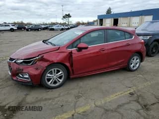 ✅ 2018 Chevrolet Cruze LT • VIN: 3G1BE6SM6JS599535 • Лот: 90407425. Опубликован ранее на Copart с пробегом 36 051 миль. Бесплатный доступ к архиву аукционных продаж из США и подробный отчёт об истории автомобиля на DreamBid. Изображение 1.