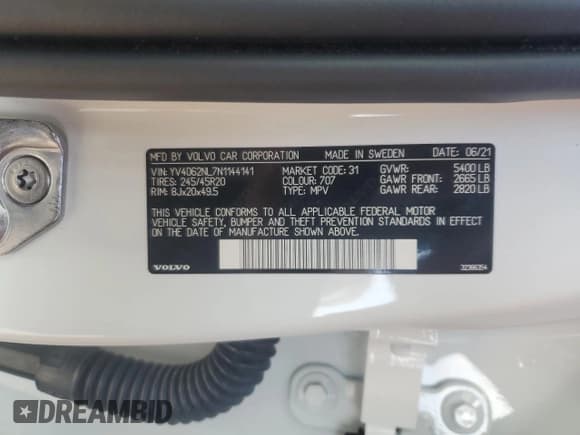 ✅ 2022 Volvo V90 • VIN: YV4062NL7N1144141 • Lot: 66234255. Wystawiony na Copart z przebiegiem 5 379 mil. Bezpłatny archiwum sprzedaży aukcyjnych z USA i szczegółowy raport historii pojazdu na DreamBid. Zdjęcie 13.