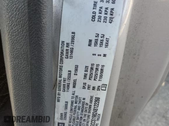 ✅ 2004 Chevrolet Colorado LS Z85 • VIN: 1GCCS198248122260 • Лот: 79887574. Опубликован ранее на Copart с пробегом 259 098 миль. Бесплатный доступ к архиву аукционных продаж из США и подробный отчёт об истории автомобиля на DreamBid. Изображение 12.