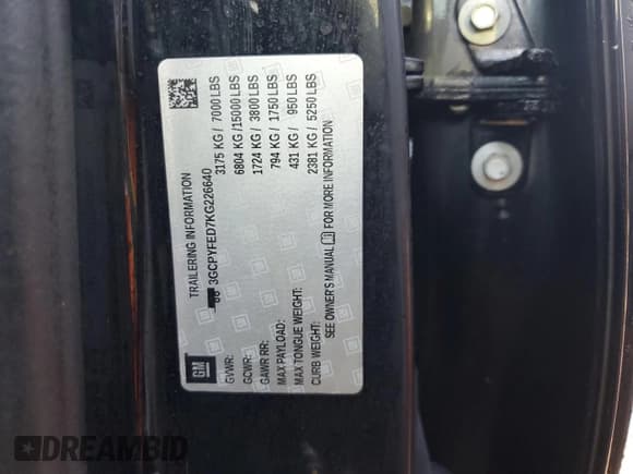 ✅ 2019 Chevrolet Silverado 1500 LT Trail Boss • VIN: 3GCPYFED7KG226640 • Lot: 82544195. Wystawiony na Copart z przebiegiem 59 814 mil. Bezpłatny archiwum sprzedaży aukcyjnych z USA i szczegółowy raport historii pojazdu na DreamBid. Zdjęcie 12.