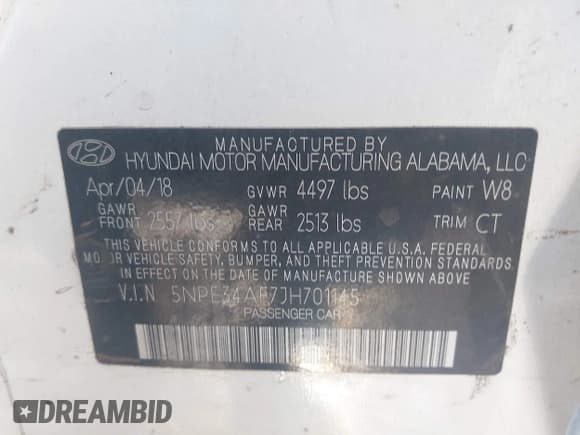 ✅ 2018 Hyundai Sonata SEL • VIN: 5NPE34AF7JH701145 • Лот: 43513329. Опубликован ранее на IAAI с пробегом 136 050 миль. Бесплатный доступ к архиву аукционных продаж из США и подробный отчёт об истории автомобиля на DreamBid. Изображение 9.