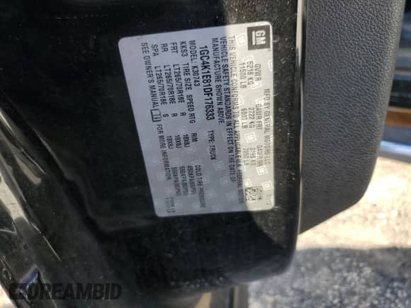 2013 Chevrolet Silverado 3500HD High Country с VIN 1GC4K1E81DF176333, выставлен на аукционе Copart как лот 73787914 с пробегом 173 751 миль миль и Чистый • Clean title. История ставок и продаж доступна на DreamBid. Изображение 13.