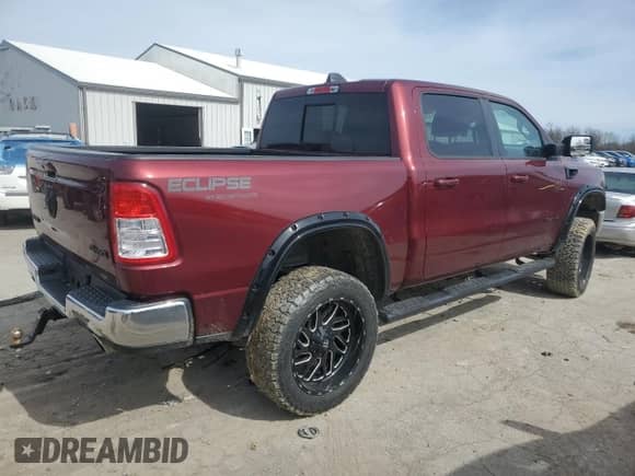 2022 Ram 1500 Lone Star with VIN 1C6SRFFT5NN284651, listed as a Copart auction lot 49073525 with 44,723 mi miles and Salvage title. Bid and sale history available at DreamBid. Image 3.