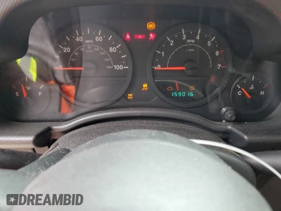 ✅ 2008 Jeep Wrangler X • VIN: 1J4FA24158L508989 • Лот: 59231795. Опубликован ранее на Copart с пробегом 159 016 миль. Бесплатный доступ к архиву аукционных продаж из США и подробный отчёт об истории автомобиля на DreamBid. Изображение 9.