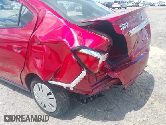 ✅ 2023 Mitsubishi Mirage ES • VIN: ML32FUFJXPHF03468 • Lot: 42643599. Listed on IAAI with 8,588 mi. Free auction sales archive from the USA and detailed vehicle history report at DreamBid. Image 6.