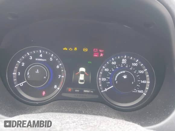 2014 Hyundai Azera Limited with VIN KMHFH4JG6EA361378, listed as a IAAI auction lot 41557210 with 58,561 mi miles and . Bid and sale history available at DreamBid. Image 7.