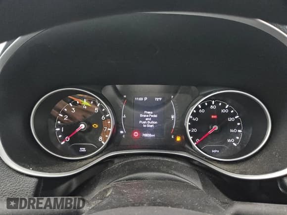 ✅ 2021 Jeep Compass Sport • VIN: 3C4NJCAB5MT560061 • Lot: 70328095. Listed on Copart with 76,635 mi. Free auction sales archive from the USA and detailed vehicle history report at DreamBid. Image 9.