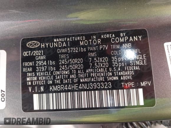 ✅ 2022 Hyundai Palisade SEL • VIN: KM8R44HE4NU393323 • Лот: 43441947. Опубликован ранее на IAAI с пробегом 55 147 миль. Бесплатный доступ к архиву аукционных продаж из США и подробный отчёт об истории автомобиля на DreamBid. Изображение 9.