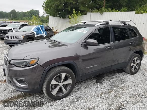 ✅ 2019 Jeep Cherokee Limited • VIN: 1C4PJMDN3KD179834 • Lot: 59463505. Listed on Copart with 144,577 mi. Free auction sales archive from the USA and detailed vehicle history report at DreamBid. Image 1.