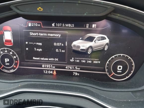 ✅ 2018 Audi Q5 Prestige • VIN: WA1CNAFY0J2099789 • Лот: 43129683. Опубликован ранее на IAAI с пробегом 81 951 миль. Бесплатный доступ к архиву аукционных продаж из США и подробный отчёт об истории автомобиля на DreamBid. Изображение 7.