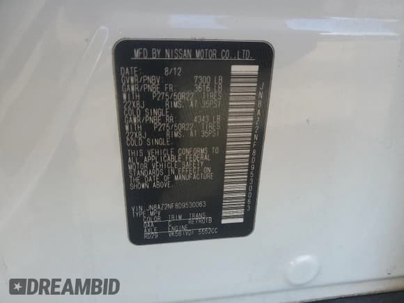 ✅ 2013 Infiniti QX56 • VIN: JN8AZ2NF8D9530063 • Lot: 90108805. Wystawiony na Copart z przebiegiem 294 994 mil. Bezpłatny archiwum sprzedaży aukcyjnych z USA i szczegółowy raport historii pojazdu na DreamBid. Zdjęcie 13.