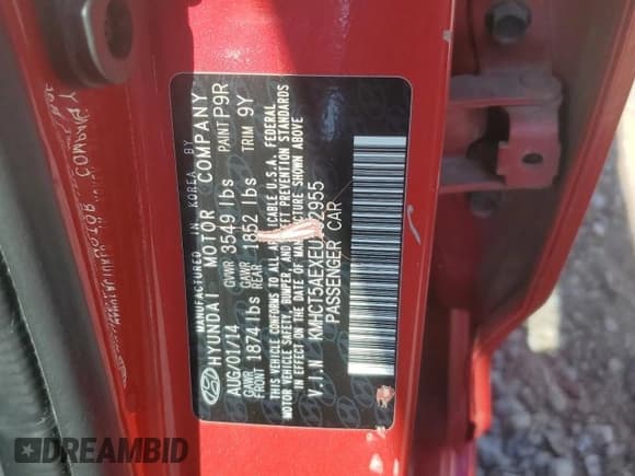 ✅ 2014 Hyundai Accent GS • VIN: KMHCT5AEXEU192955 • Лот: 68933024. Опубликован ранее на Copart с пробегом 108 235 миль. Бесплатный доступ к архиву аукционных продаж из США и подробный отчёт об истории автомобиля на DreamBid. Изображение 12.