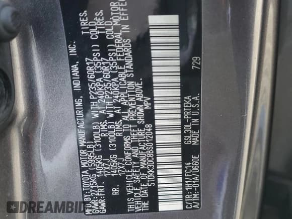 ✅ 2011 Toyota Sienna LE • VIN: 5TDKK3DC8BS012048 • Lot: 90010035. Wystawiony na Copart z przebiegiem Nie podano. Bezpłatny archiwum sprzedaży aukcyjnych z USA i szczegółowy raport historii pojazdu na DreamBid. Zdjęcie 13.