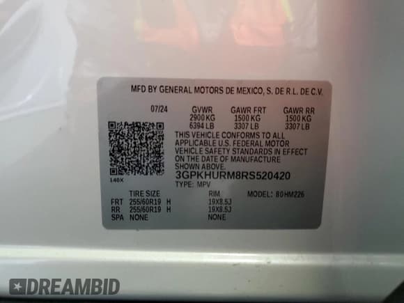 ✅ 2024 Honda Prologue EX • VIN: 3GPKHURM8RS520420 • Lot: 67288945. Wystawiony na Copart z przebiegiem 90 mil. Bezpłatny archiwum sprzedaży aukcyjnych z USA i szczegółowy raport historii pojazdu na DreamBid. Zdjęcie 13.