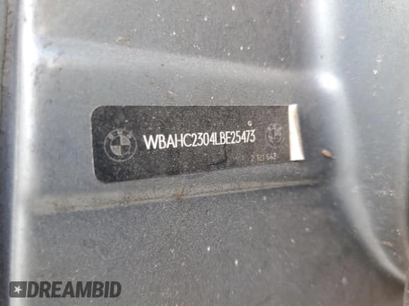 ✅ 1990 BMW 5 Series • VIN: WBAHC2304LBE25473 • Lot: 44703125. Listed on Copart with 255,537 mi. Free auction sales archive from the USA and detailed vehicle history report at DreamBid. Image 12.