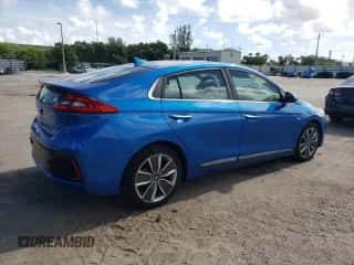 2018 Hyundai Ioniq Limited with VIN KMHC05LC2JU097336, listed as a Copart auction lot 65848324 with 19,639 mi miles and Salvage title. Bid and sale history available at DreamBid. Image 3.