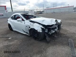 ✅ 2015 Lexus RC F • VIN: JTHHP5BCXF5000715 • Lot: 43722254. Listed on IAAI with Not provided. Free auction sales archive from the USA and detailed vehicle history report at DreamBid. Image 1.