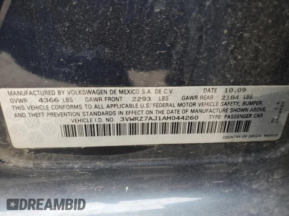 ✅ 2010 Volkswagen Jetta SE • VIN: 3VWRZ7AJ1AM044260 • Lot: 59328095. Wystawiony na Copart z przebiegiem 193 213 mil. Bezpłatny archiwum sprzedaży aukcyjnych z USA i szczegółowy raport historii pojazdu na DreamBid. Zdjęcie 12.