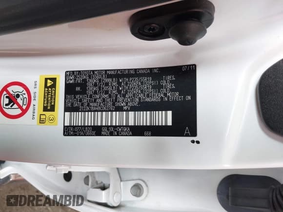 ✅ 2011 Lexus RX 350 • VIN: 2T2ZK1BA4BC062762 • Lot: 41795889. Wystawiony na IAAI z przebiegiem 90 475 mil. Bezpłatny archiwum sprzedaży aukcyjnych z USA i szczegółowy raport historii pojazdu na DreamBid. Zdjęcie 9.