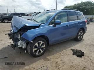 2017 Subaru Forester Limited with VIN JF2SJARC7HH578541, listed as a Copart auction lot 66165185 with 61,085 mi miles and Salvage title. Bid and sale history available at DreamBid. Image 1.
