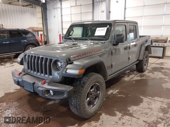 ✅ 2022 Jeep Gladiator Rubicon • VIN: 1C6JJTBG9NL172800 • Лот: 43628885. Опубликован ранее на IAAI с пробегом 23 429 миль. Бесплатный доступ к архиву аукционных продаж из США и подробный отчёт об истории автомобиля на DreamBid. Изображение 2.