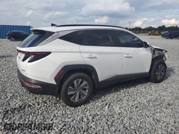 2023 Hyundai Tucson Blue z VIN KM8JBCA15PU087545, wystawiony jako Copart lot #84540595 z przebiegiem 75 023 mil mil oraz Szkoda całkowita • Salvage title. Historia ofert i sprzedaży dostępna na DreamBid. Obrazek 3.