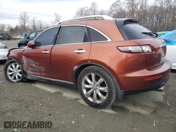✅ 2006 Infiniti FX • VIN: JNRBS08WX6X400546 • Лот: 49490105. Опубликован ранее на Copart с пробегом Не указан. Бесплатный доступ к архиву аукционных продаж из США и подробный отчёт об истории автомобиля на DreamBid. Изображение 2.