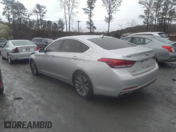 ✅ 2017 Genesis G80 3.8L • VIN: KMHGN4JE7HU196066 • Lot: 36029821. Listed on IAAI with 75,385 mi. Free auction sales archive from the USA and detailed vehicle history report at DreamBid. Image 3.