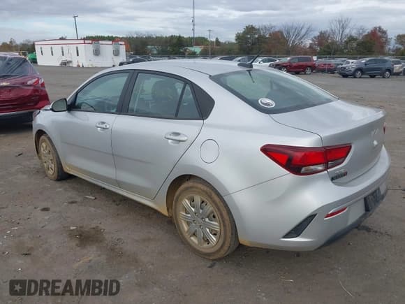 ✅ 2022 Kia Rio S • VIN: 3KPA24AD4NE473521 • Lot: 43523183. Listed on IAAI with 50,778 mi. Free auction sales archive from the USA and detailed vehicle history report at DreamBid. Image 3.