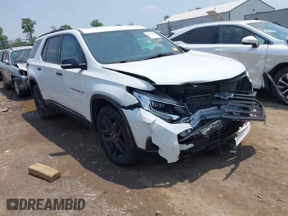 2021 Chevrolet Traverse Premier z VIN 1GNERKKW9MJ224531, wystawiony jako IAAI lot #42418665 z przebiegiem 49 188 mil mil oraz . Historia ofert i sprzedaży dostępna na DreamBid. Obrazek 1.