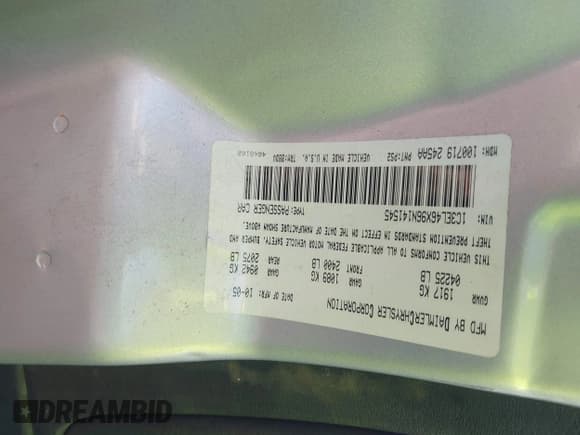 ✅ 2006 Chrysler Sebring • VIN: 1C3EL46X96N141545 • Lot: 43700100. Wystawiony na IAAI z przebiegiem 164 782 mil. Bezpłatny archiwum sprzedaży aukcyjnych z USA i szczegółowy raport historii pojazdu na DreamBid. Zdjęcie 9.