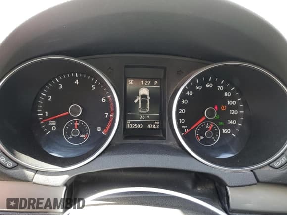 ✅ 2013 Volkswagen Golf w/Conv & Sunroof • VIN: WVWDB7AJ9DW132124 • Lot: 55153115. Listed on Copart with 132,503 mi. Free auction sales archive from the USA and detailed vehicle history report at DreamBid. Image 9.